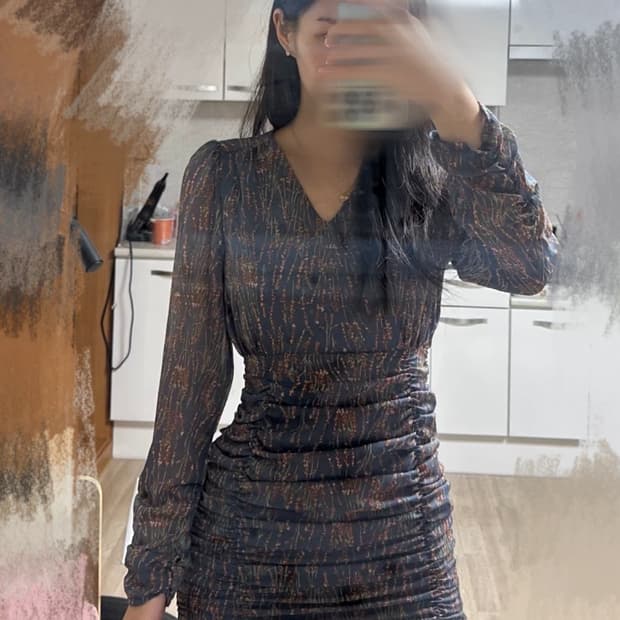 셔링 빈티지 원피스