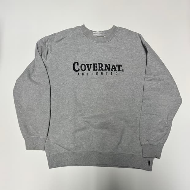 커버낫 스펠아웃 트레이닝 스웻 맨투맨 M 그레이