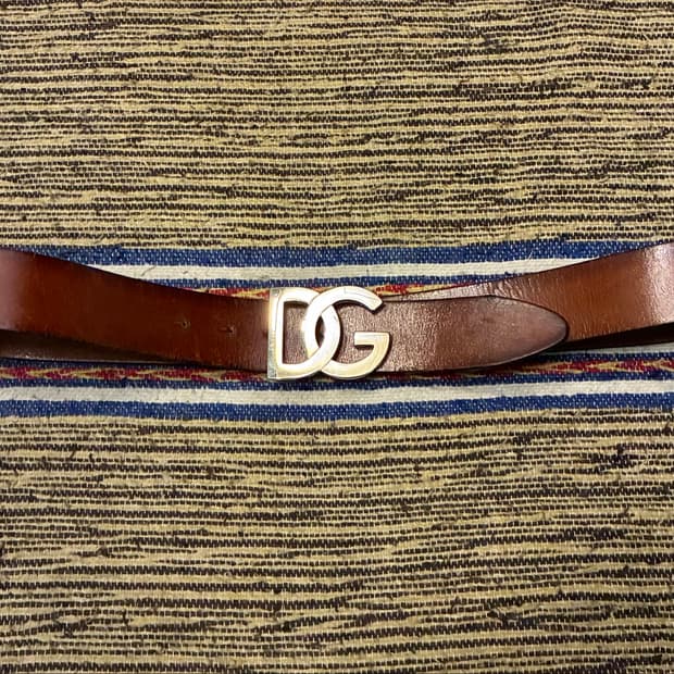 (~34)D&G 돌체앤가바나 이태리 빅버클 레더벨트 가죽벨트