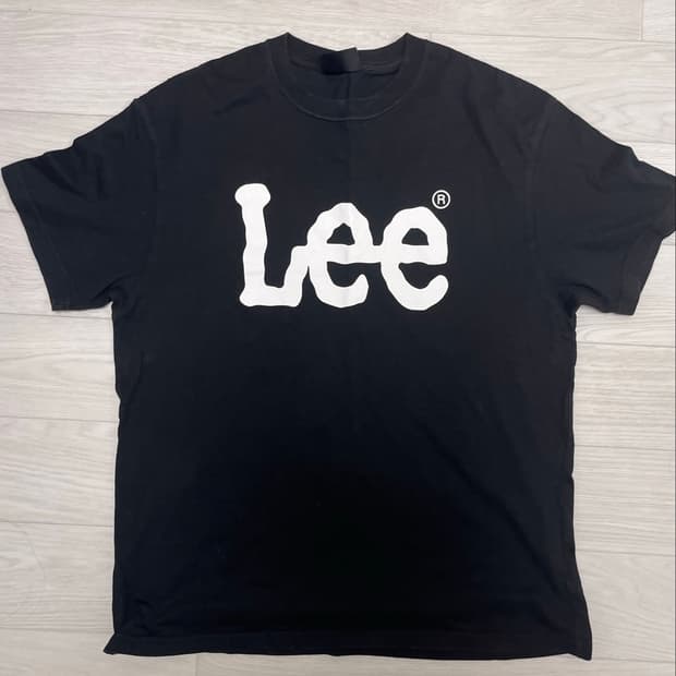 블랙 로고 Lee 반팔 티셔츠