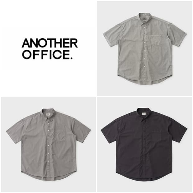 어나더오피스 휴즈 가먼트셔츠 3개 일괄