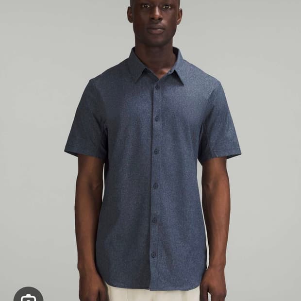 룰루레몬 에어징 이지 반팔 카라셔츠 라지 남성