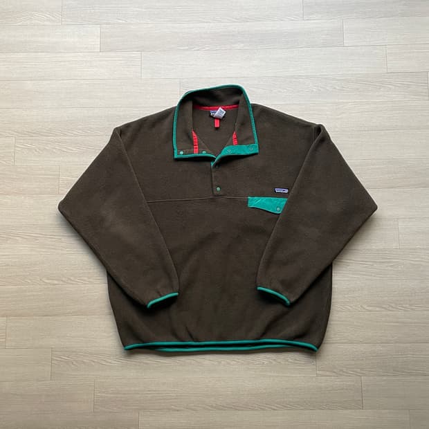 파타고니아 신칠라 브라운 틸 그린 빈티지