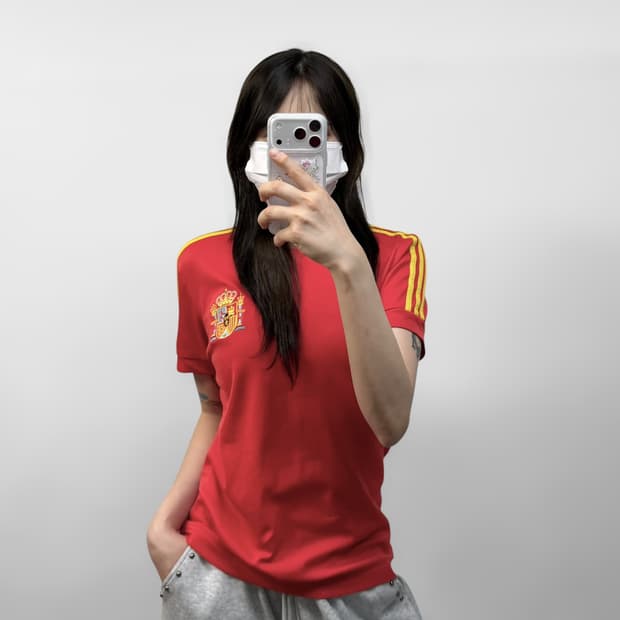 아디다스 스페인 국대 카라티 레드