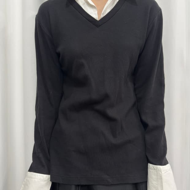 otto shirt layered top