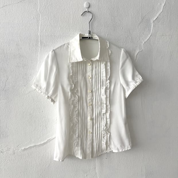 White Frill Blouse