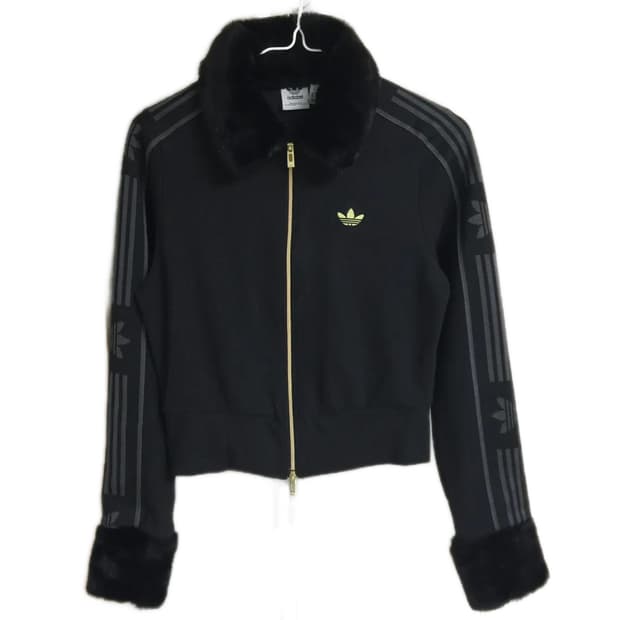 ✨[희귀/단종]아디다스 스키 시크 블랙 퍼 자켓✨