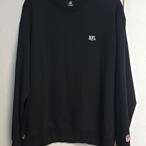 NFL 블랙 맨투맨 티셔츠 L