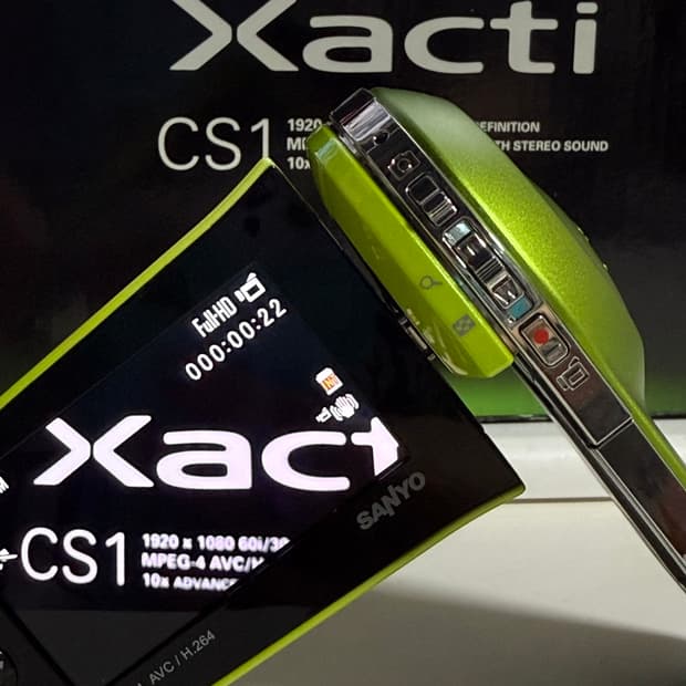풀박스셋！ 산요 작티 xacti DMX-CS1 디지털 캠코더