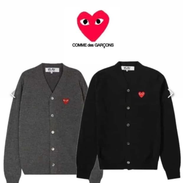 🔥[새상품/정품]🔥꼼데가르송 울 가디건 V넥 남녀공용