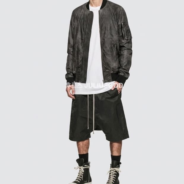 [정품, M] 릭오웬스 RICK OWENS 다크쉐도우 코팅 워싱 자켓