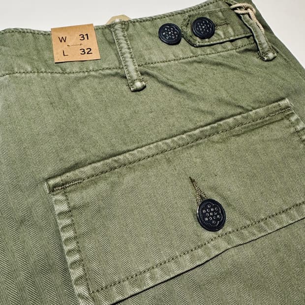 RRL 더블알엘 헤링본 퍼티그 팬츠 31-32 신품