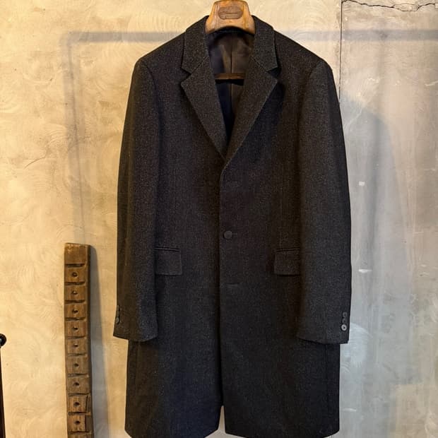 세루띠 커버트울 체스터필드 코트 100