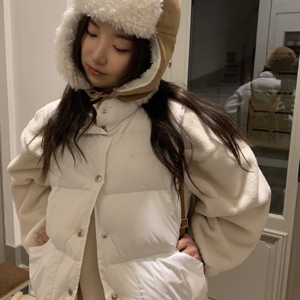 더바넷 화이트 라이트 구스 푸퍼 베스트 우먼즈