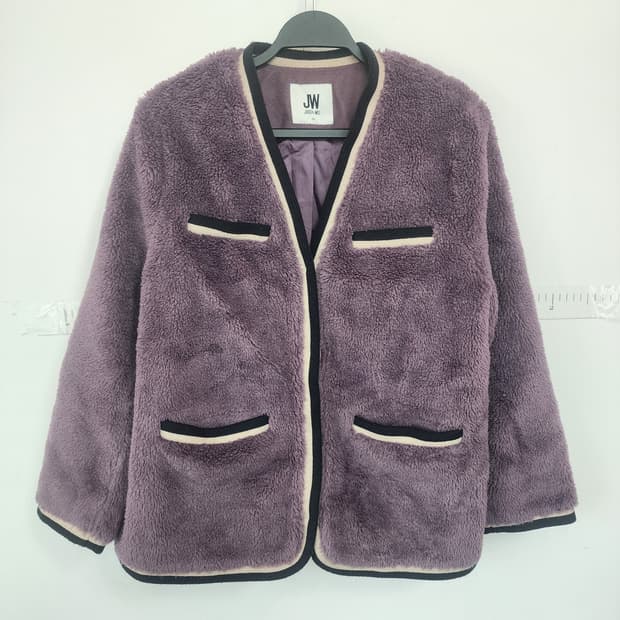 제이슨우 퍼 플리스 자켓 퍼플