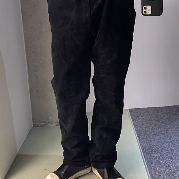 블루웨이 컴퍼니 블랙 벨루어 팬츠
