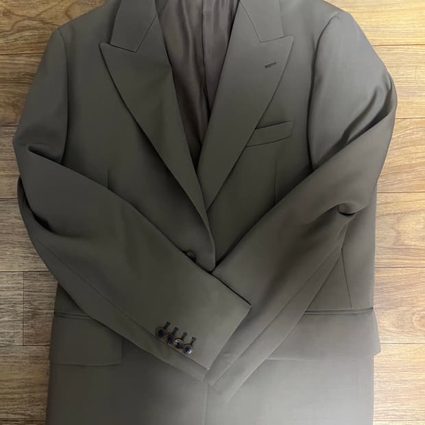 오라리 개버딘 블레이저 브라운4