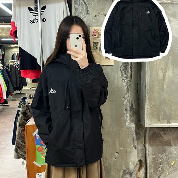 아디다스 바람막이 블랙 90 #csz1449