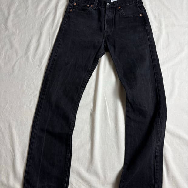  Levis 리바이스 501 블랙 데님 팬츠 30