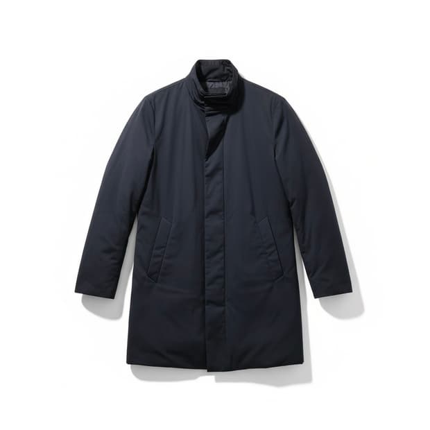 DKNY 네이비 블루 하프 코트