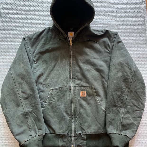 [XL] 칼하트 j130 샌드스톤 덕 액티브 자켓 모스