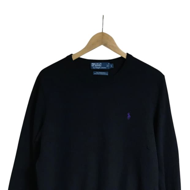 폴로 검정 니트