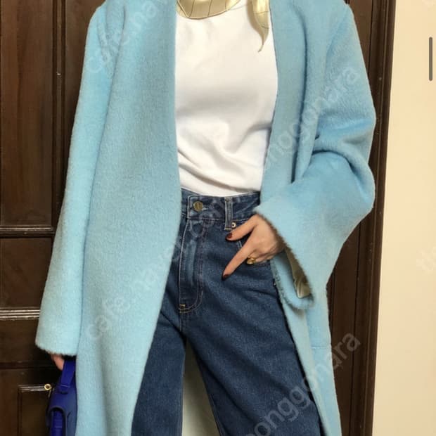 더름 알파카 롱코트