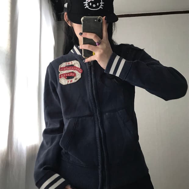 아베크롬비 네이비 면집업