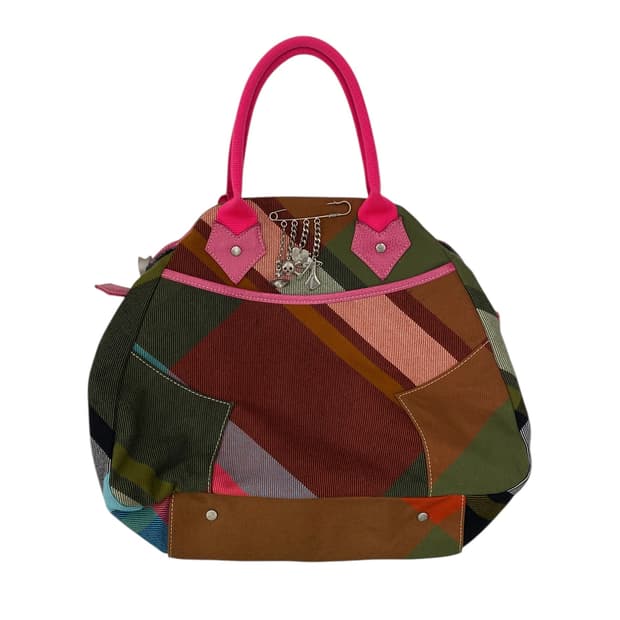 비비안웨스트우드 y2k 핑크체크 숄더