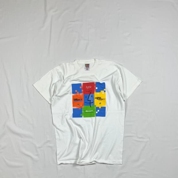 90‘s 마이크로소프트 microsoft 반팔티