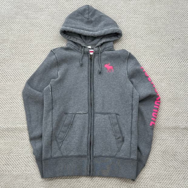 아베크롬비 로고자수 후드집업 r2955 