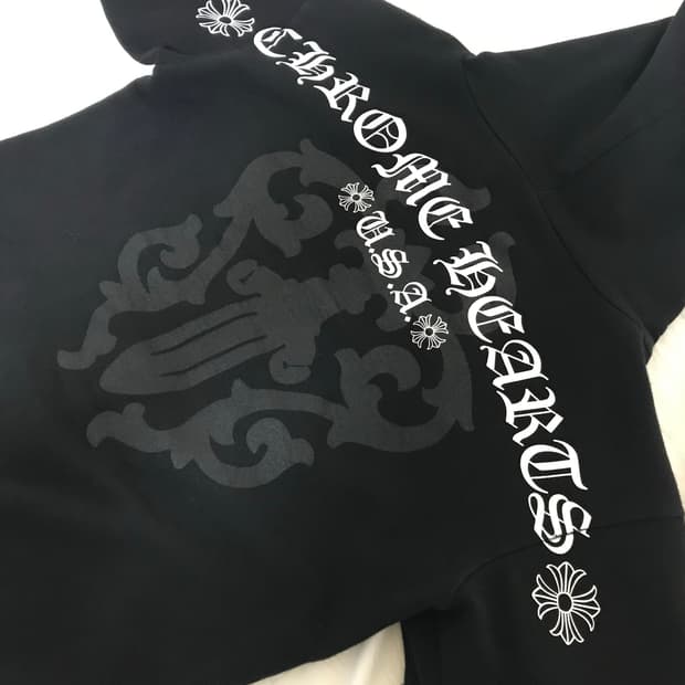 크롬하츠 후드집업 s USA 백 프린팅 후드 블랙 (ch크로스패치)