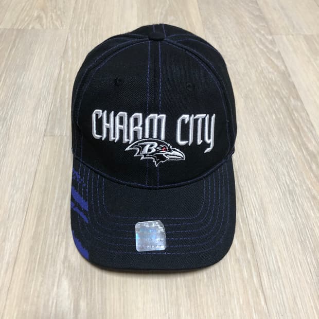 (ONE SIZE) 90's NFL 볼티모어 레이븐스 스냅백 볼캡 대드캡
