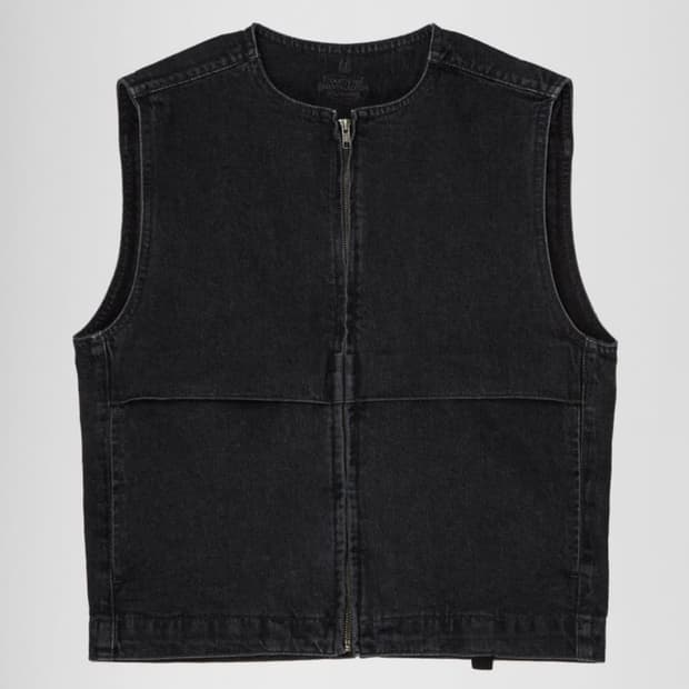 누마레 ee Washed denim vest