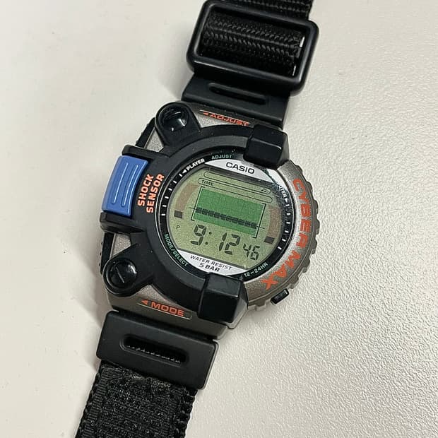 카시오 CASIO CYBER MAX JG-300 빈티지 시계