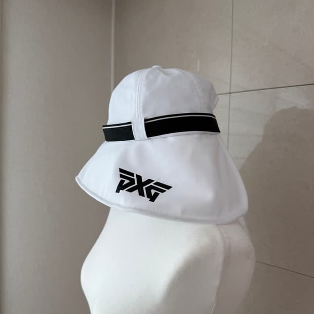 PXG 화이트 버킷햇 골프 모자