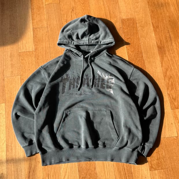 Thrasher Pigment Dyed Flame Hoodie