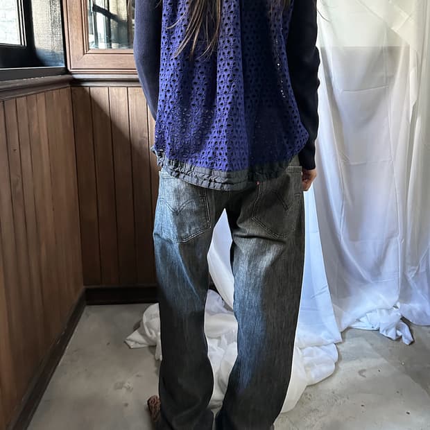 LEVI'S engineered regular black jeans