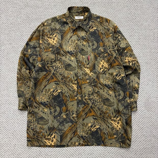 SAEKI 오리엔탈 패턴 셔츠 v2445