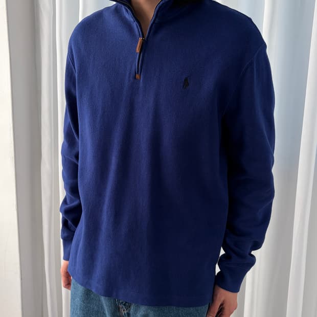 [L]폴로 랄프로렌 쿼터집 풀오버 코튼 니트