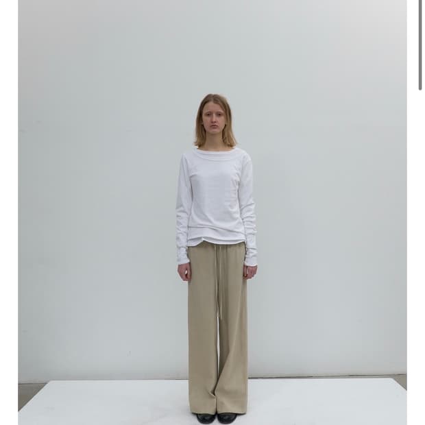 낫띵에브리띵 TEXTURE WIDE CUFF PANTS