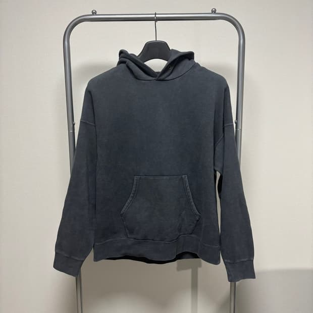 3) visvim 비즈빔 25SS 점보 SB 대미지드 후디 후드 블랙