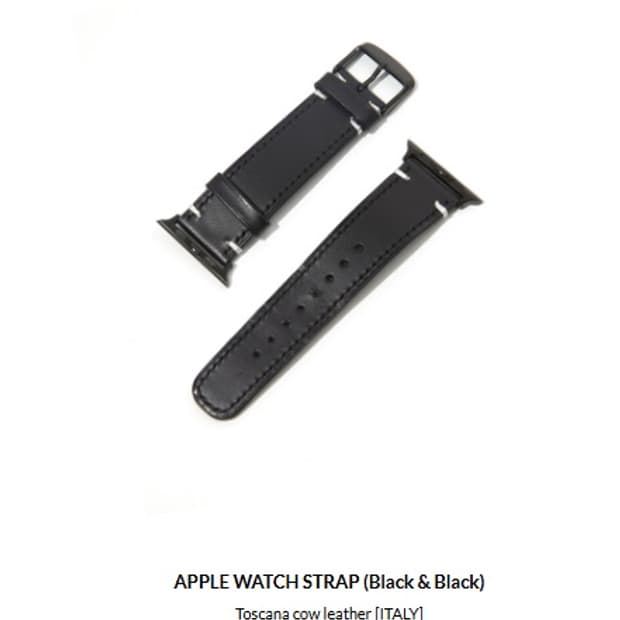(판매)월스와일무브먼트 애플워치 스트랩 블랙 블랙 40-42