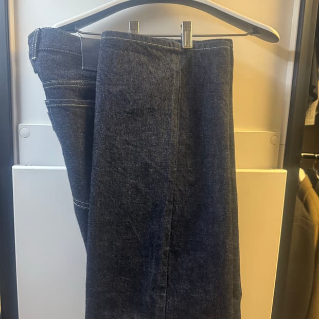 포터리 원워시드 컴포트 데님 3사이즈 블루 슬림스트레이트 팝니다