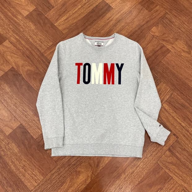 타미힐피거 기모 맨투맨