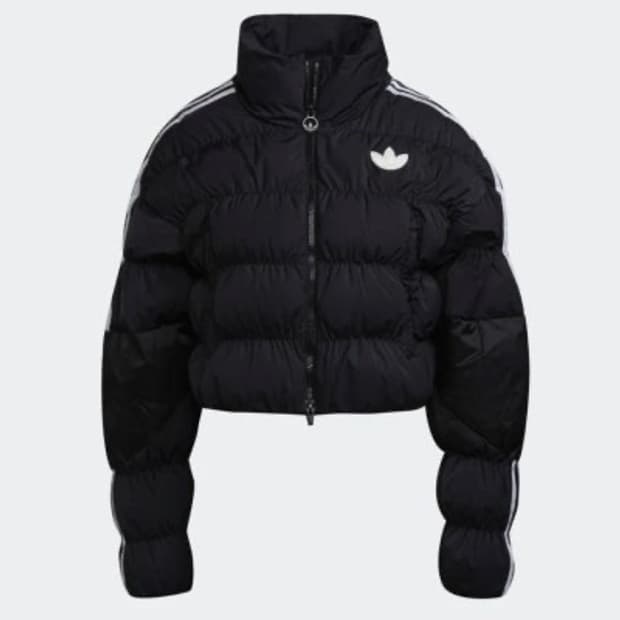 아디다스 우먼 크롭 숏 푸퍼 패딩 xs