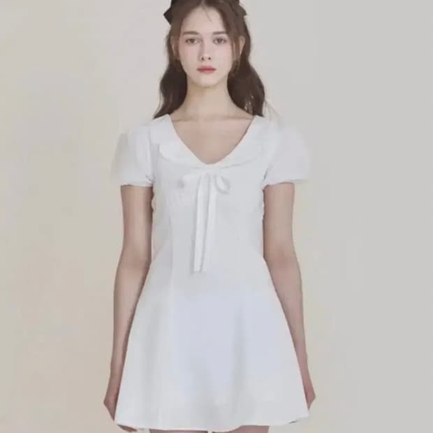 단종)낫유어로즈 메이드레스 S (낫유 원피스 화이트)