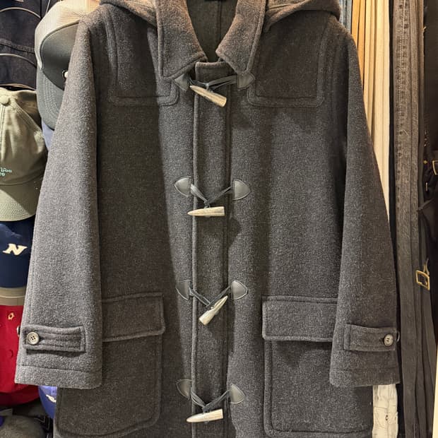 브룩스 브라더스 울 더플코트 떡볶이코트 차콜 XXL