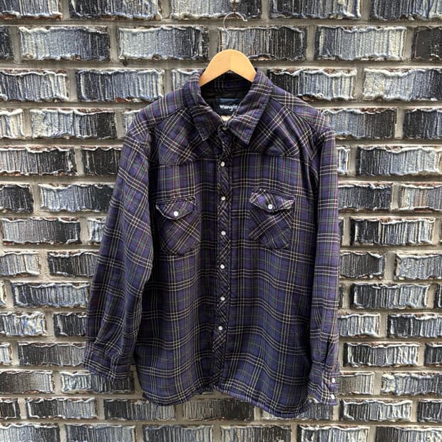 랭글러 웨스턴 퀼티드 셔츠