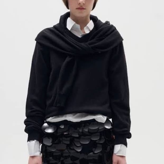 호다코바 더블 슬리브 니트 L